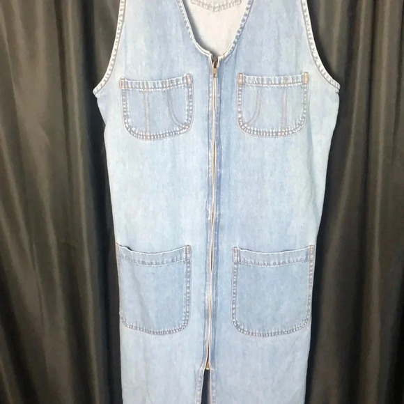 Vintage‎ Denim Dress - Picture 2 of 4